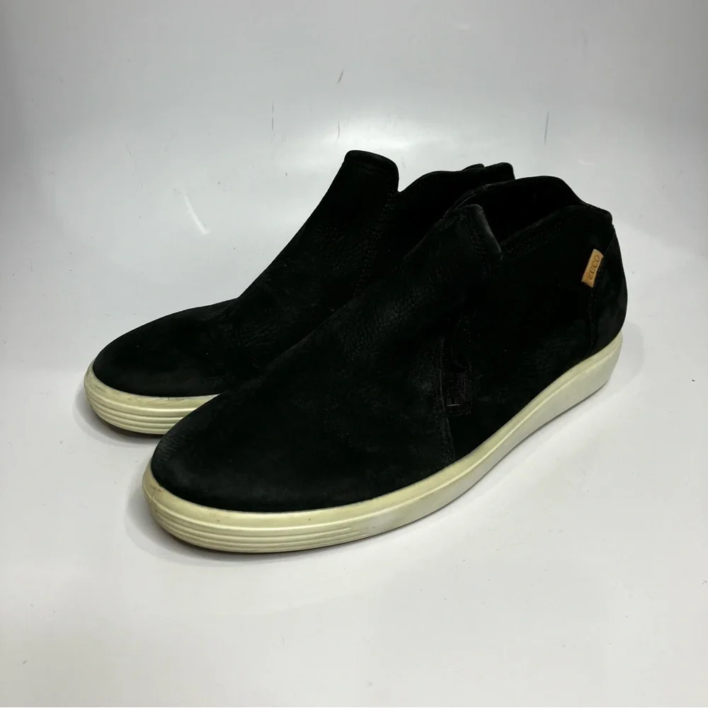 ECCO soft 7 low zip‎ booties black leather size 40